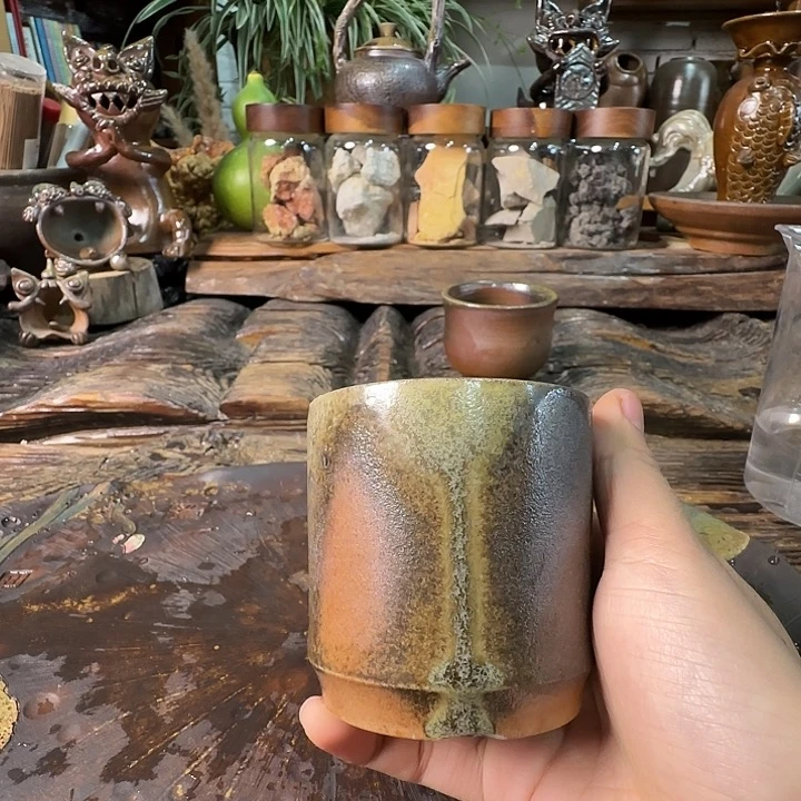 杯崔家龙窑高温柴烧150cc
