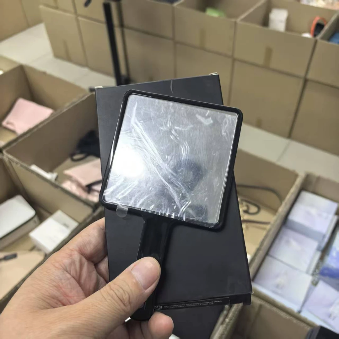 小芭比~黑色飞天女警手持化妆镜化妆包