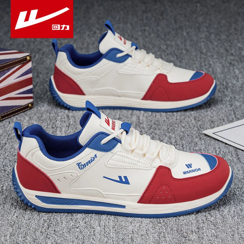 回力男鞋春季蛇年新款阿甘鞋潮流时尚休闲鞋新年红防滑跑步运动鞋