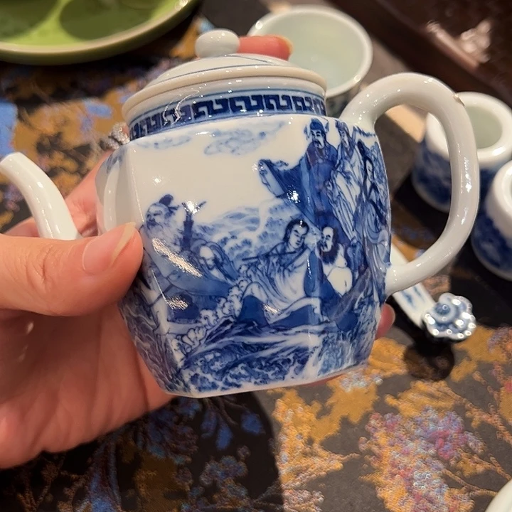 c****e钟家窑柴窑八仙过海壶