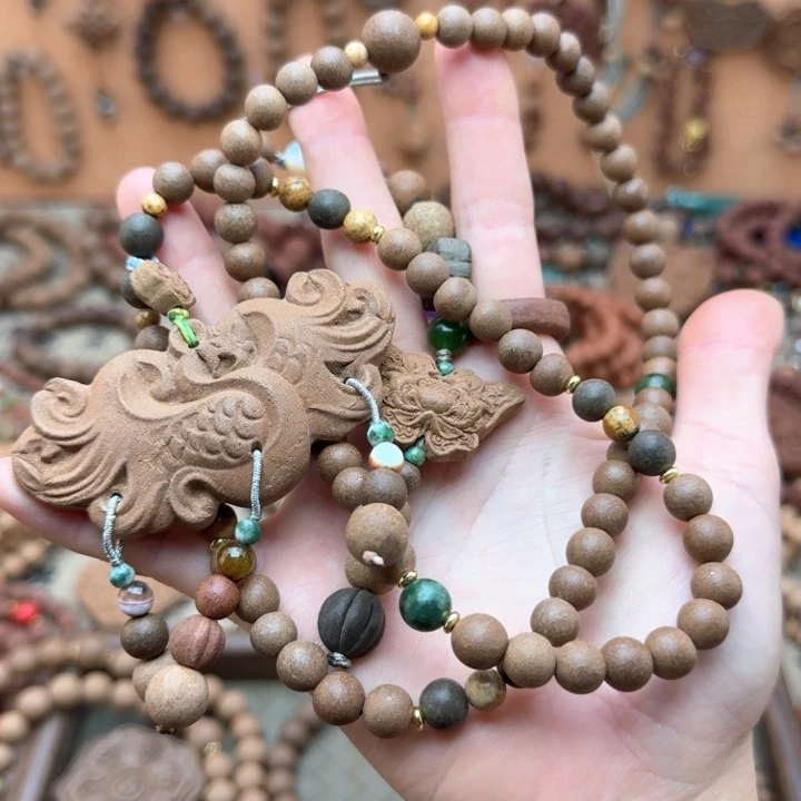 桂花解郁香方0.8珠瑕疵66子脖挂