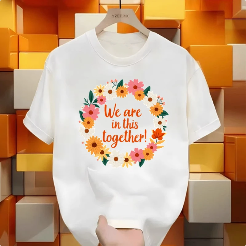 百搭洋气情侣圆领时尚夏季短袖休闲国潮风T恤网红男女款