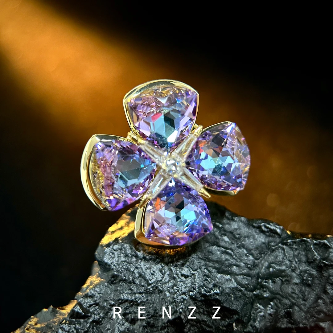 3090 紫色幸运草磁吸扣