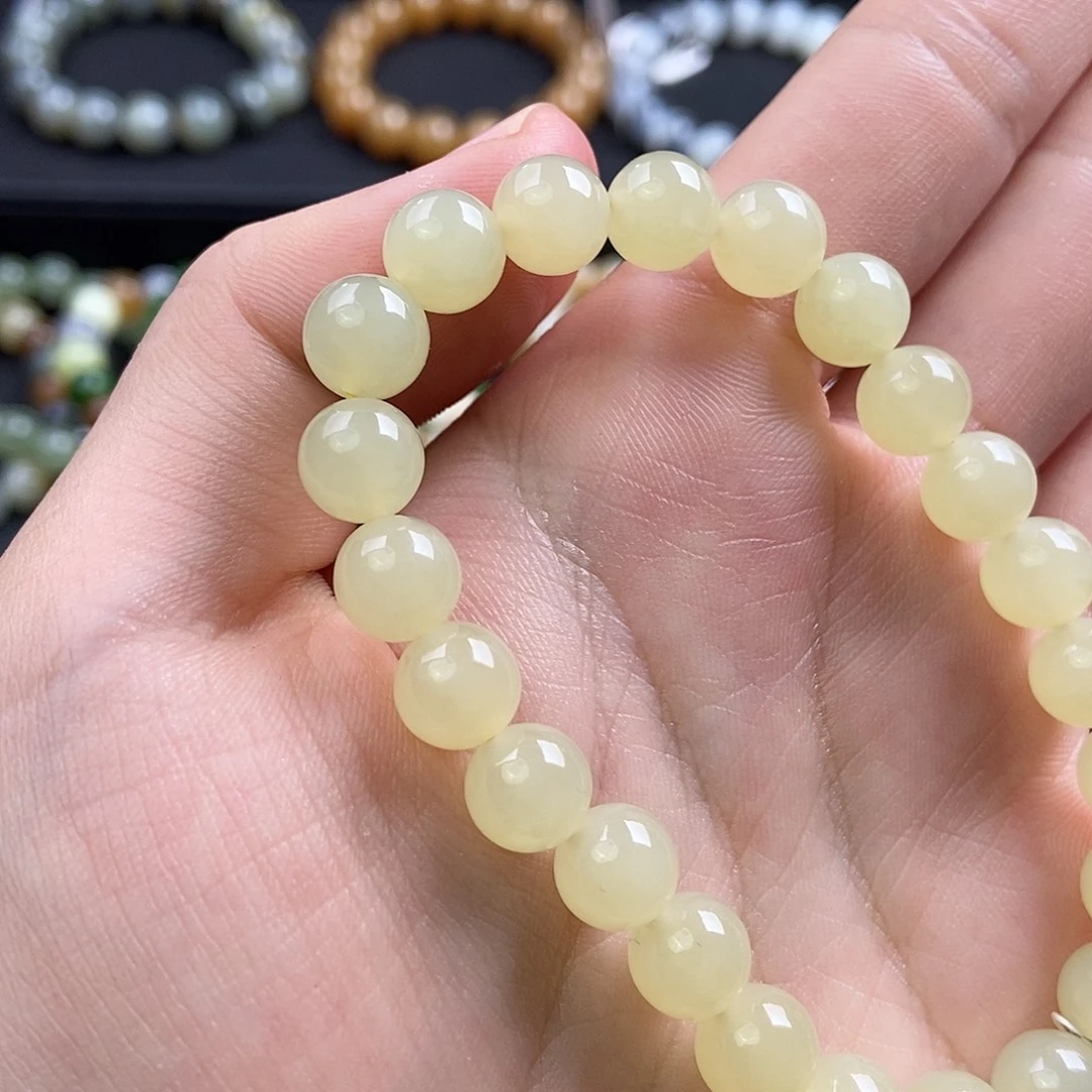 和田玉未镶嵌手链