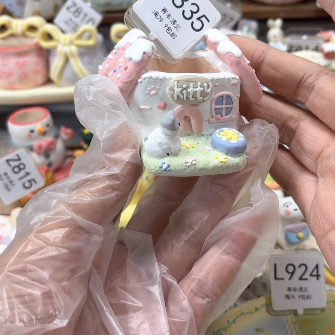 N***包835凯蒂猫的家花盆