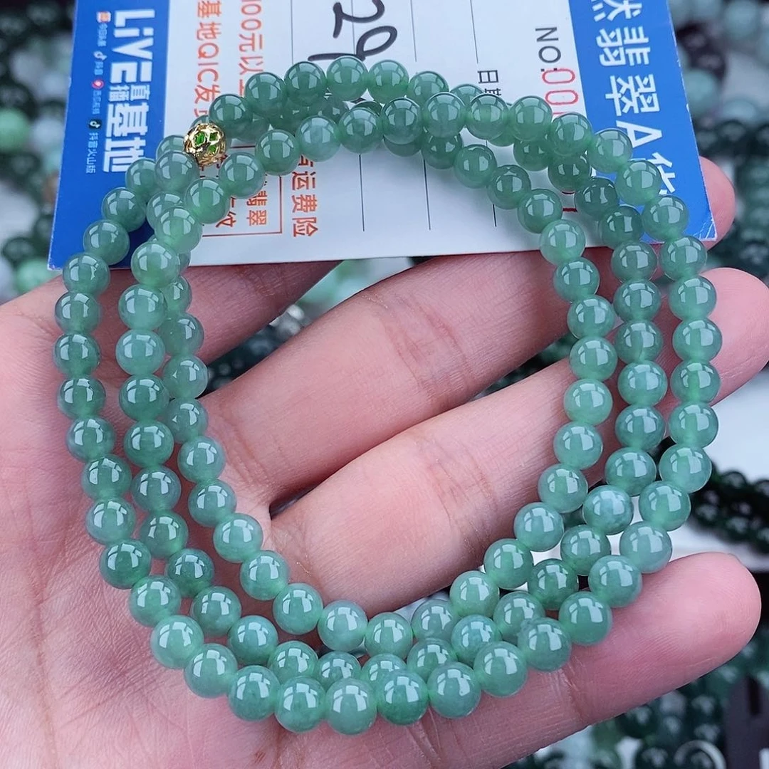 翡翠毛衣链未镶嵌