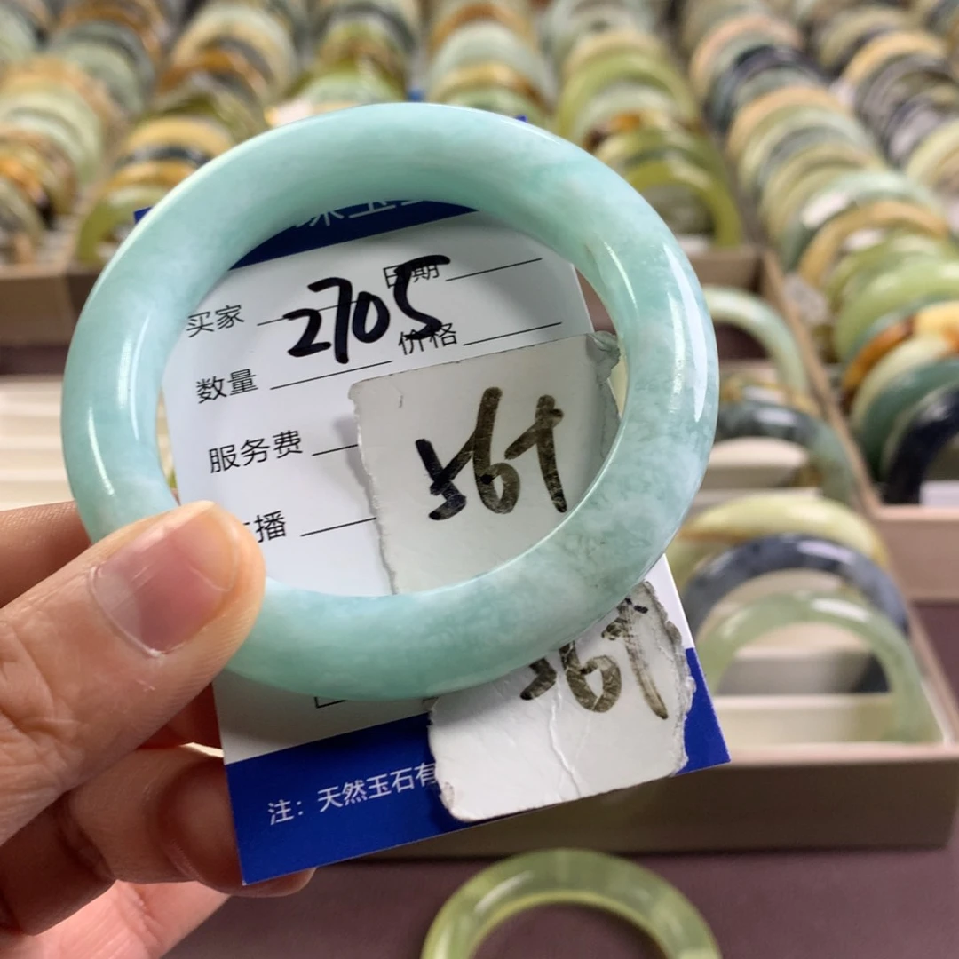 蛇纹石玉未镶嵌手镯2705