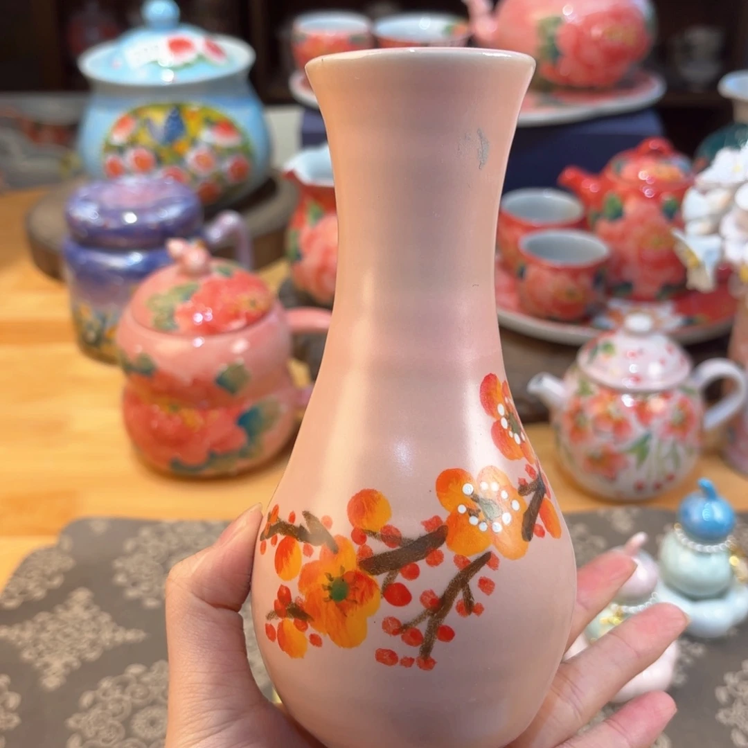 景德镇手绘高温釉下彩陶瓷茶具