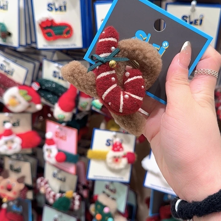 布艺非金属圣诞j抓夹