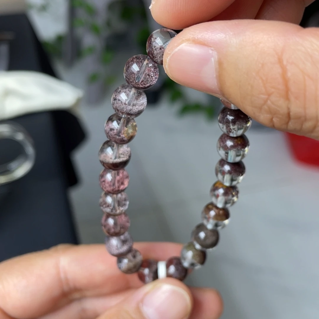 未镶嵌手链水晶紫幽灵