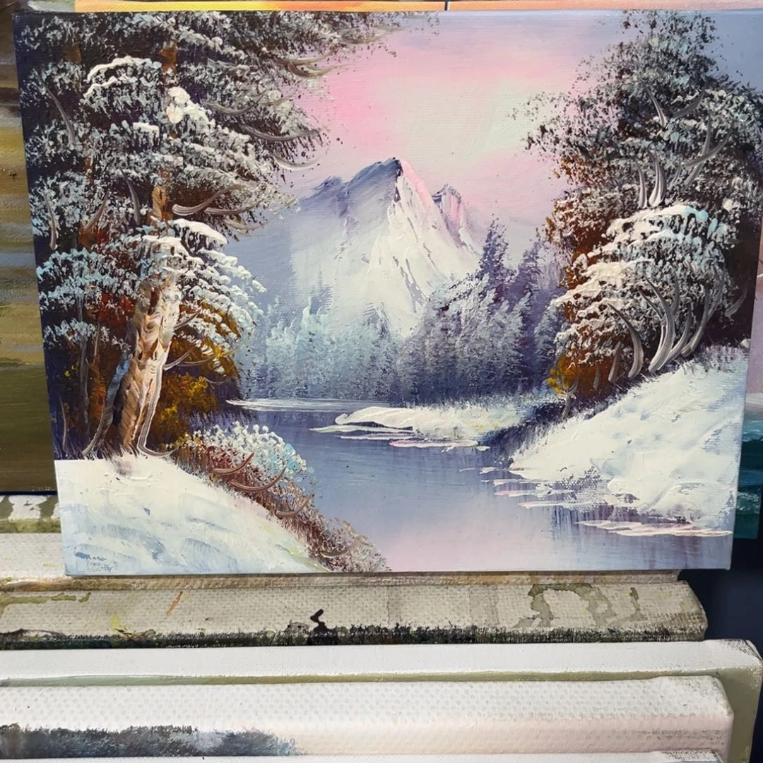 手工手绘精品油画20➕25尺寸