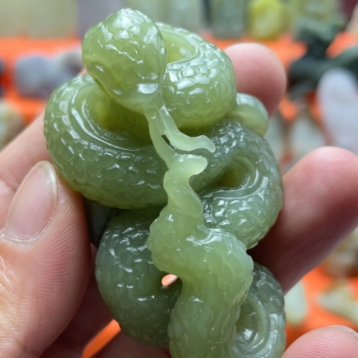 和田玉未镶嵌挂件