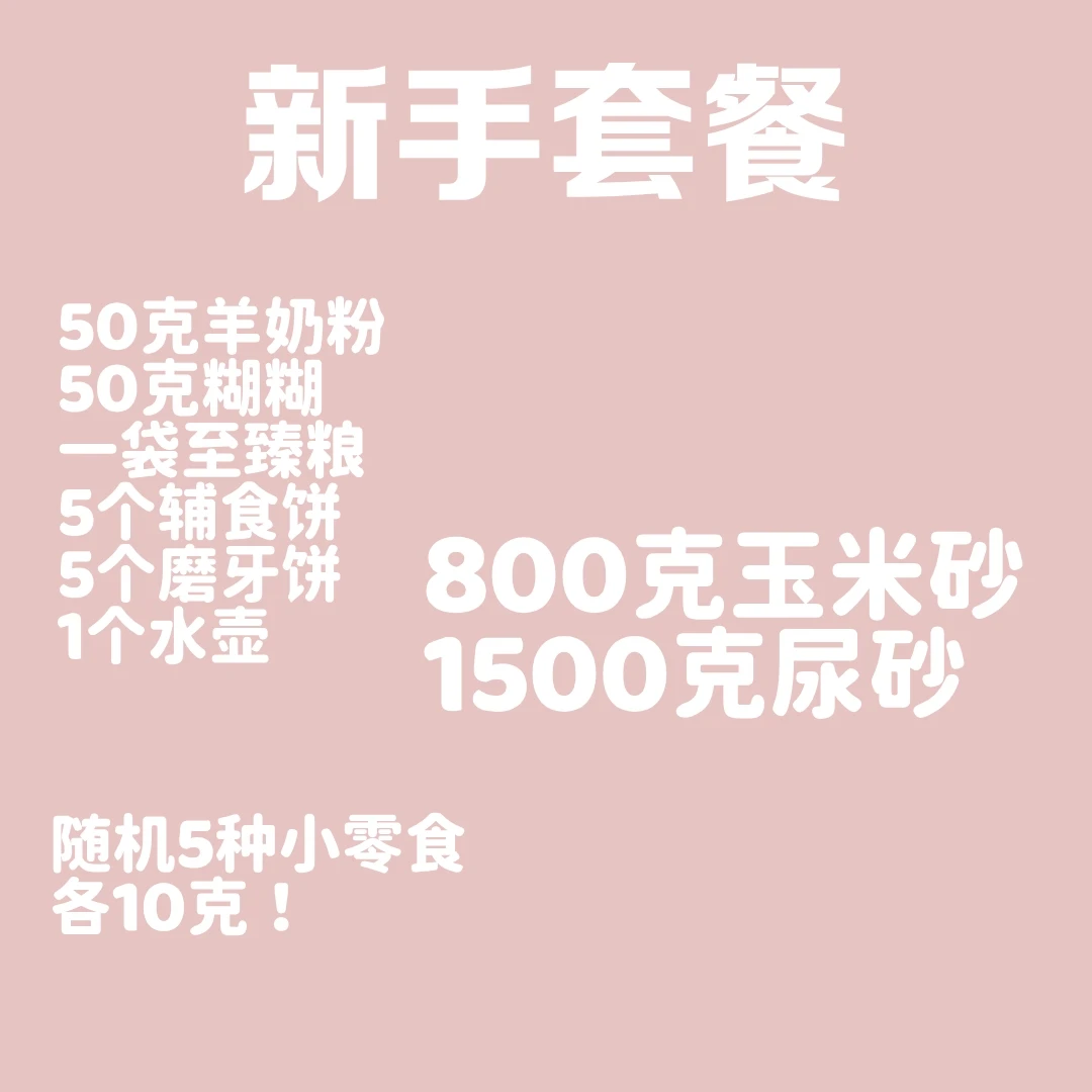 金丝熊饲养用品新手套餐