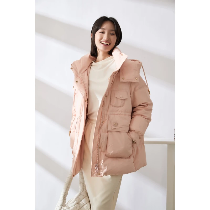 SANISANI（反季大促）三色中长款羽绒服68D101YR0066