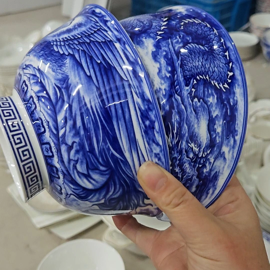 碗微瑕珐琅彩6寸2个面碗66666666