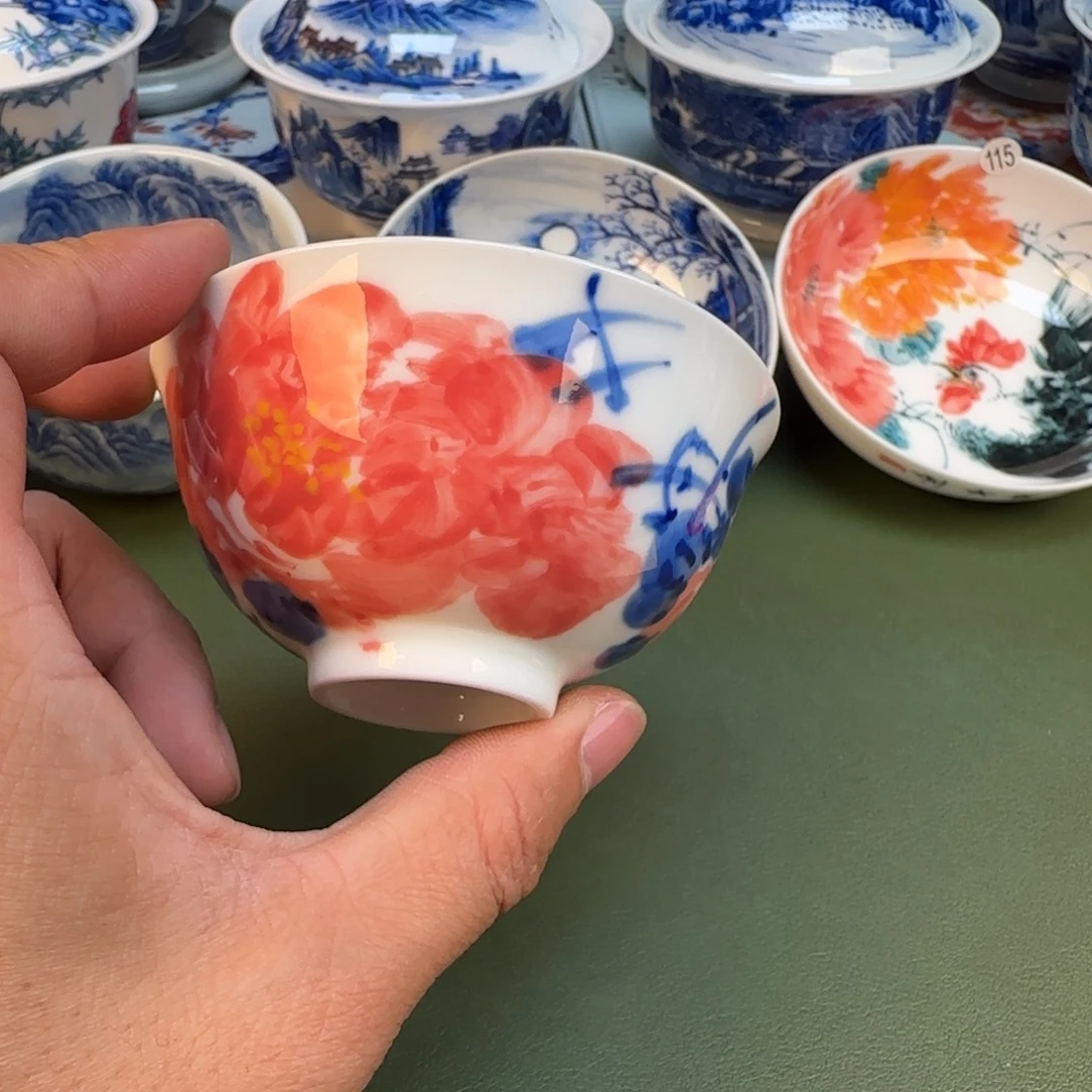 纯手工纯手绘茶具石头2