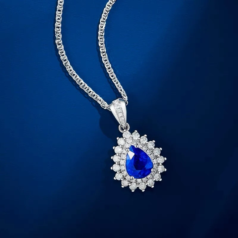 黄金色镀18K金色白金色彩色变色蓝baby女款项链