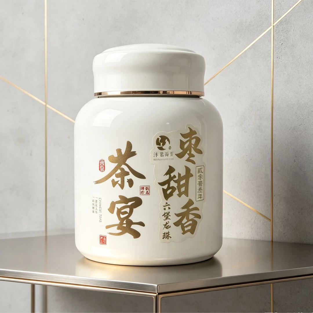 沐茗而至:六堡茶2013年【枣甜香-六堡龙珠】罐装