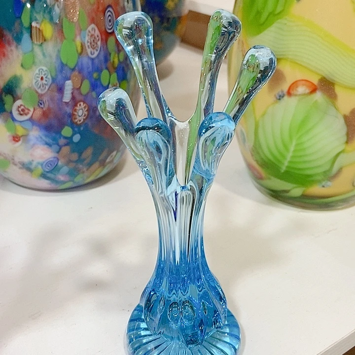 琉璃花瓶高度19厘米6厘米