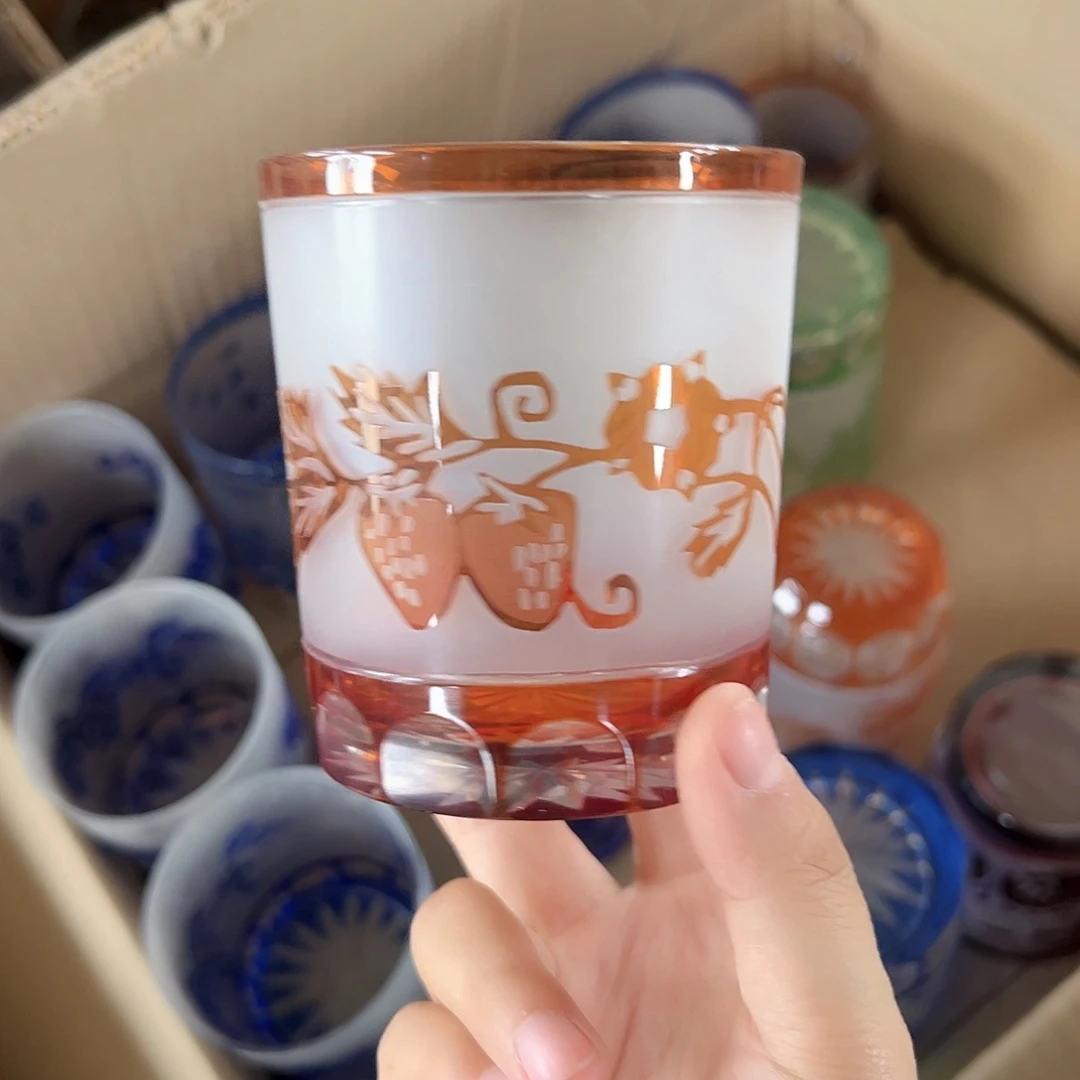 水晶玻璃高脚款微瑕一个