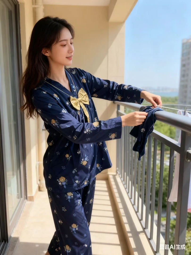 长袖秋季保暖女睡衣家居服套装冬季女士舒适春秋套装