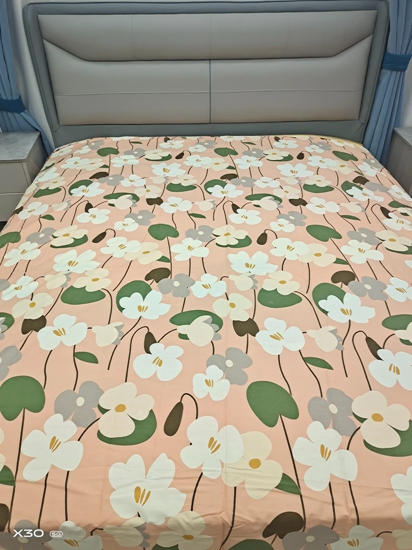 （032）加厚斜纹棉床单2.45*2.25米（+－5公分）春色