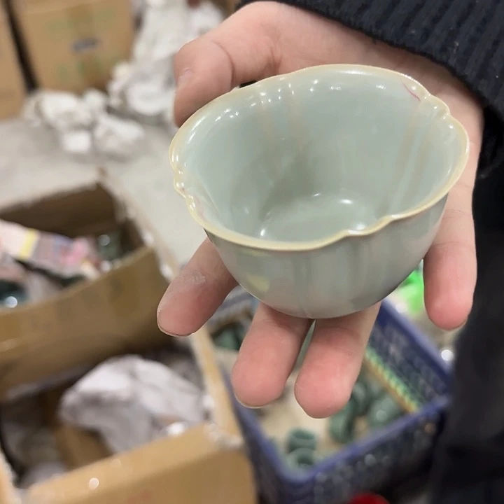 龙泉云间青瓷小米茶器