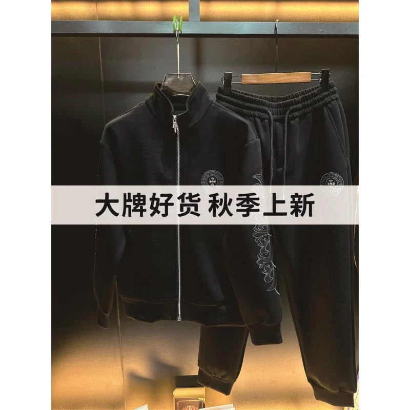【KLtz001】2025年秋季新品针织套装重磅刺绣百搭男女同款