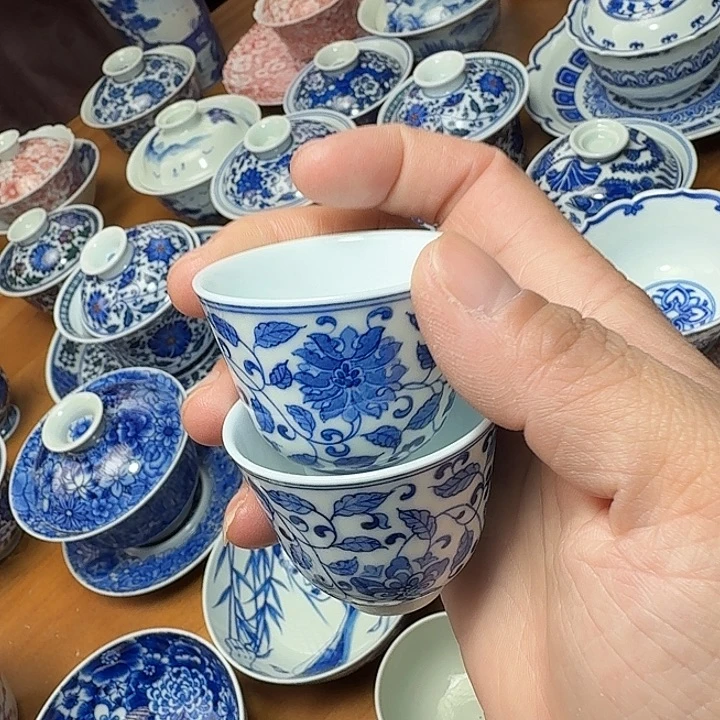 手绘一对150米玉泥坯