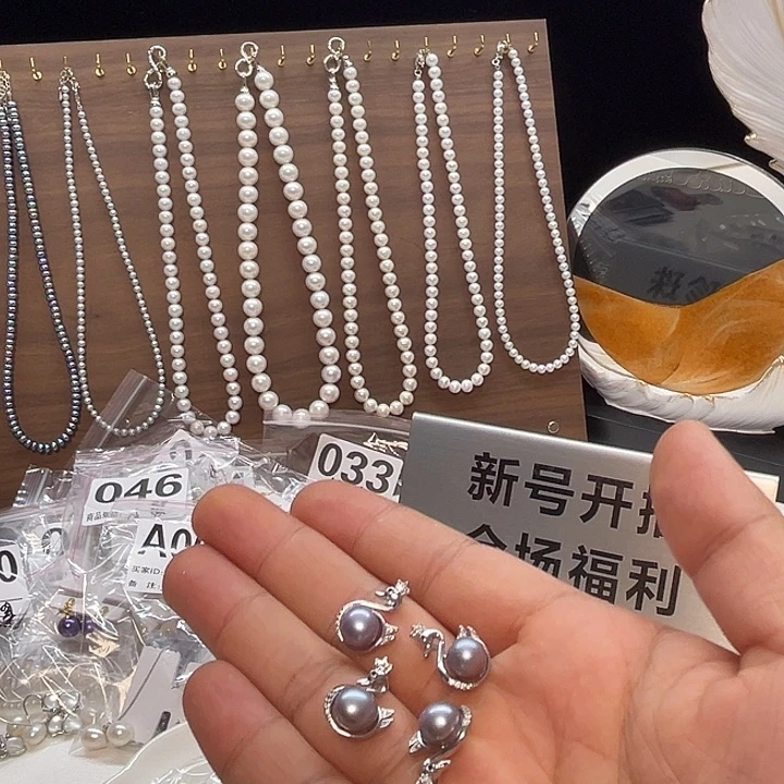 颈饰钛钢淡水珍珠