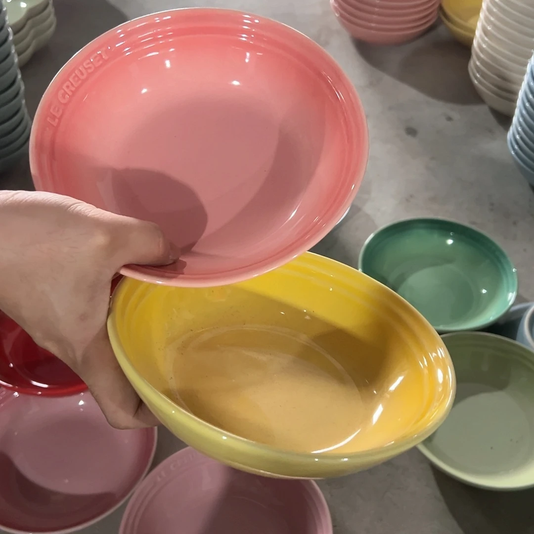 陶瓷燕麦碗 石英粉 浅黄色