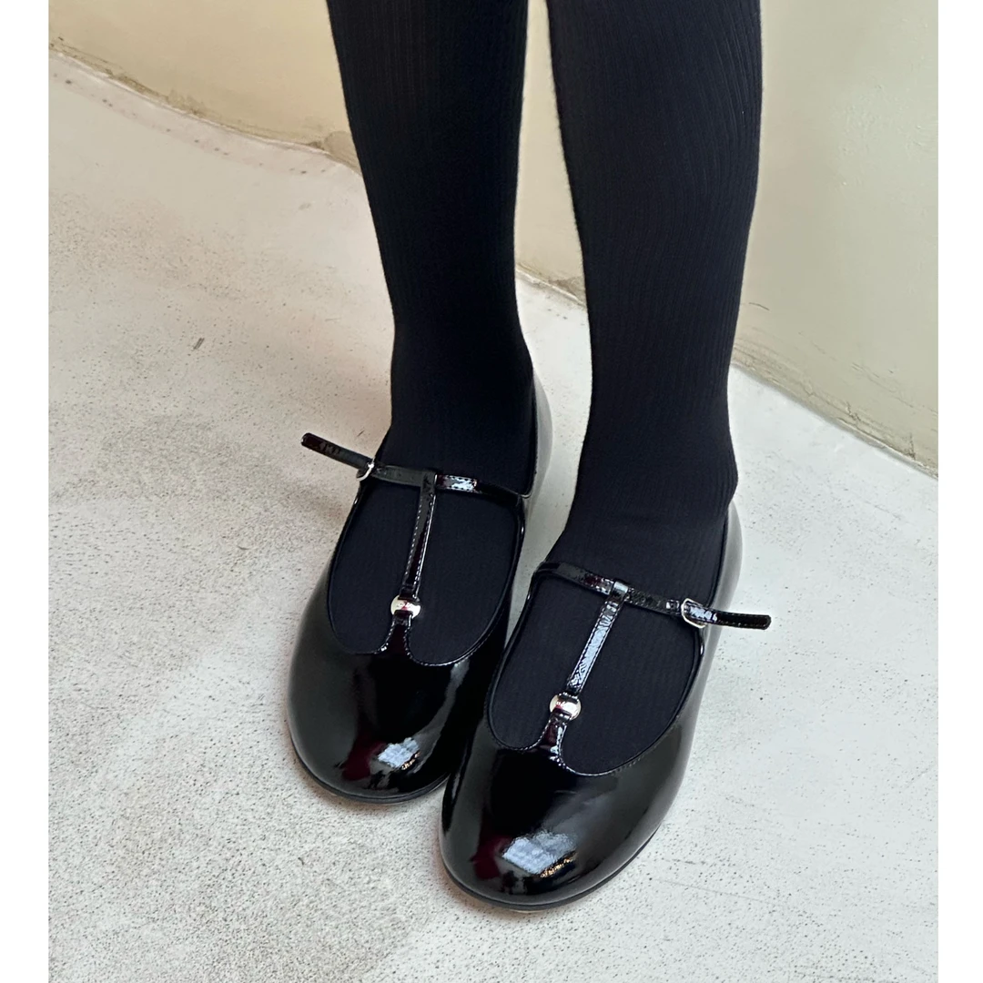 UCUT简刀7779 unfolio 25新款品牌设计师时尚字带玛丽珍鞋