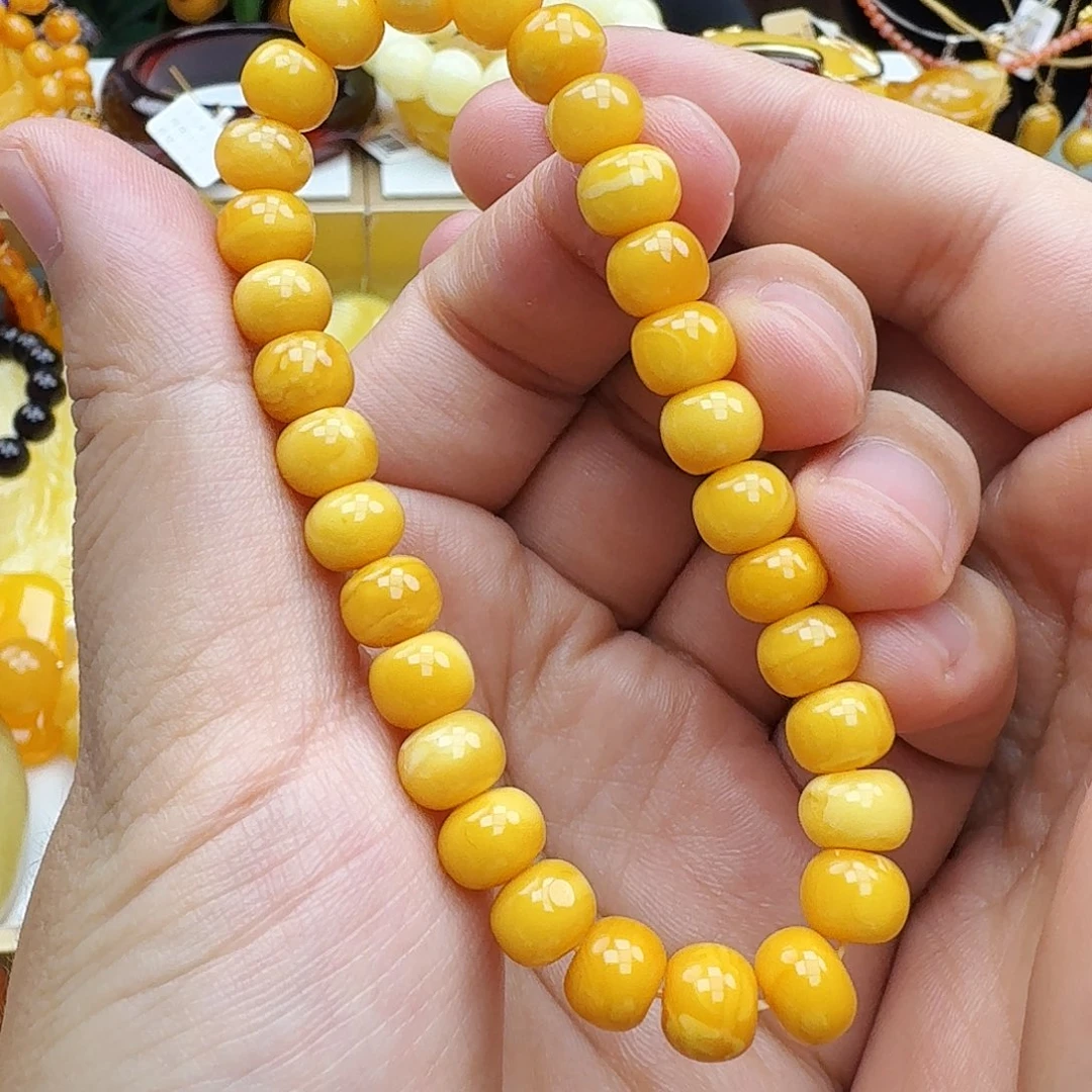琥珀颈饰未镶嵌天然保真假一赔十