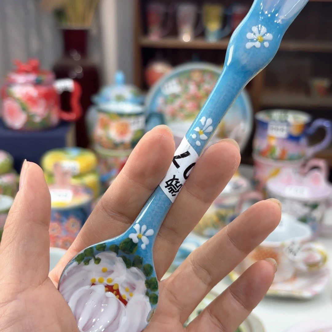 景德镇手绘高温釉下彩陶瓷茶具