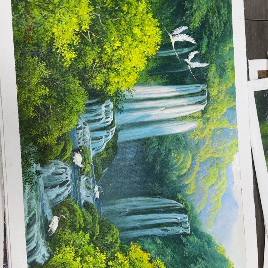 油画加油加油努力加油加油