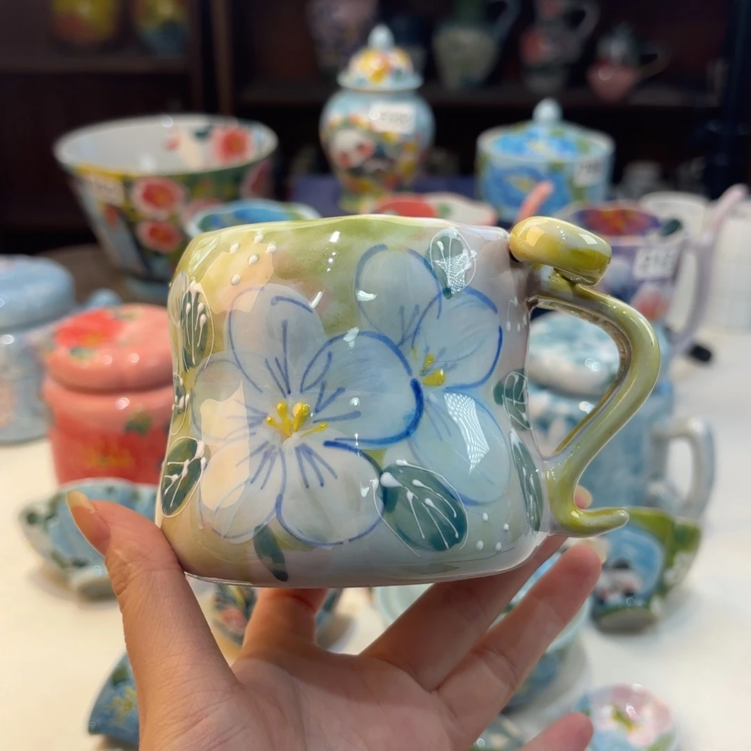 景德镇手绘高温釉下彩陶瓷茶具