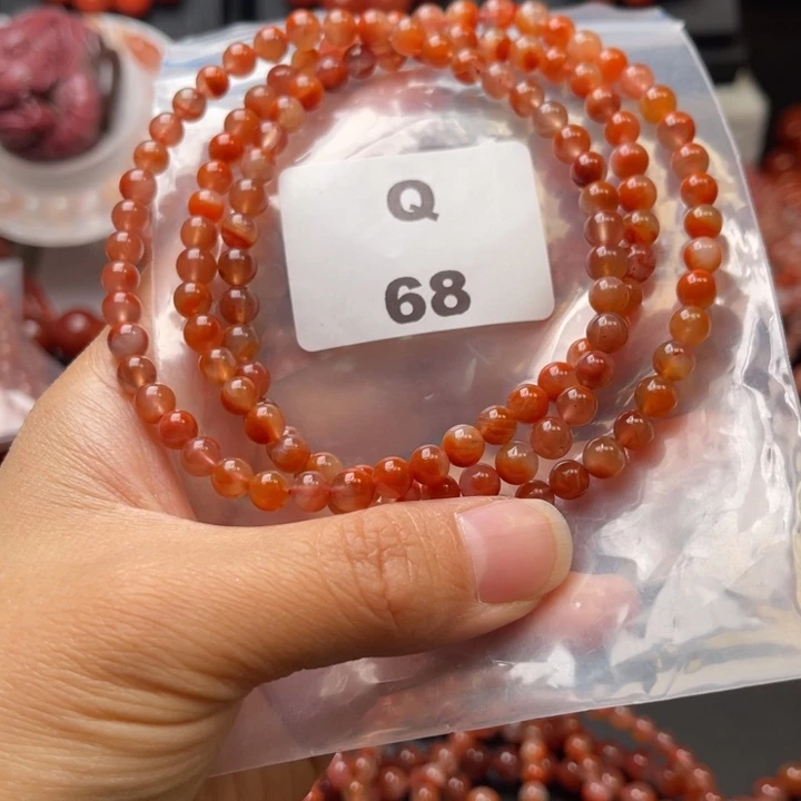 南红玛瑙未镶嵌多样性发货默认微瑕称重5mm