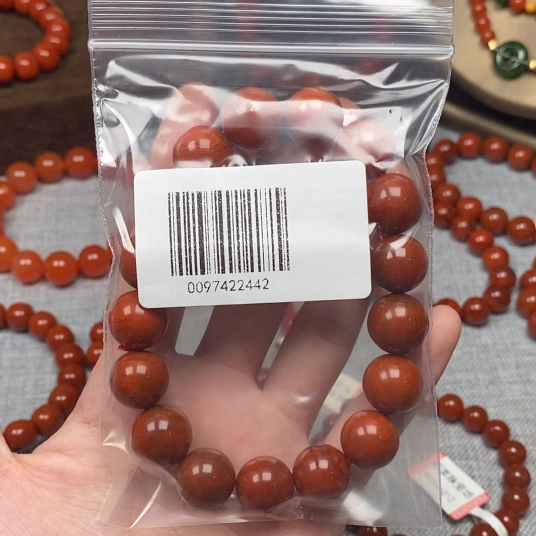 未镶嵌手串南红玛瑙13m m