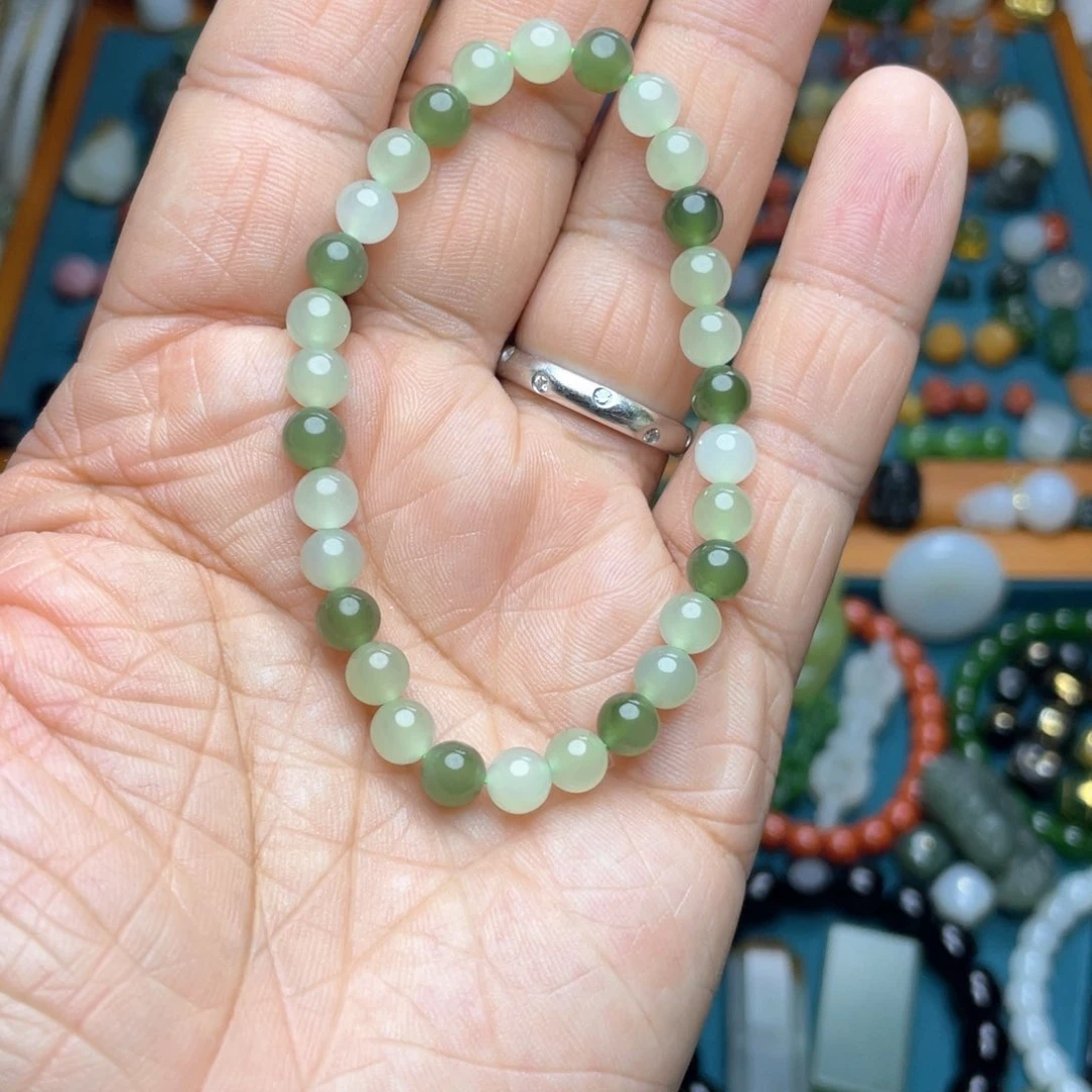 和田玉颈饰未镶嵌6mm