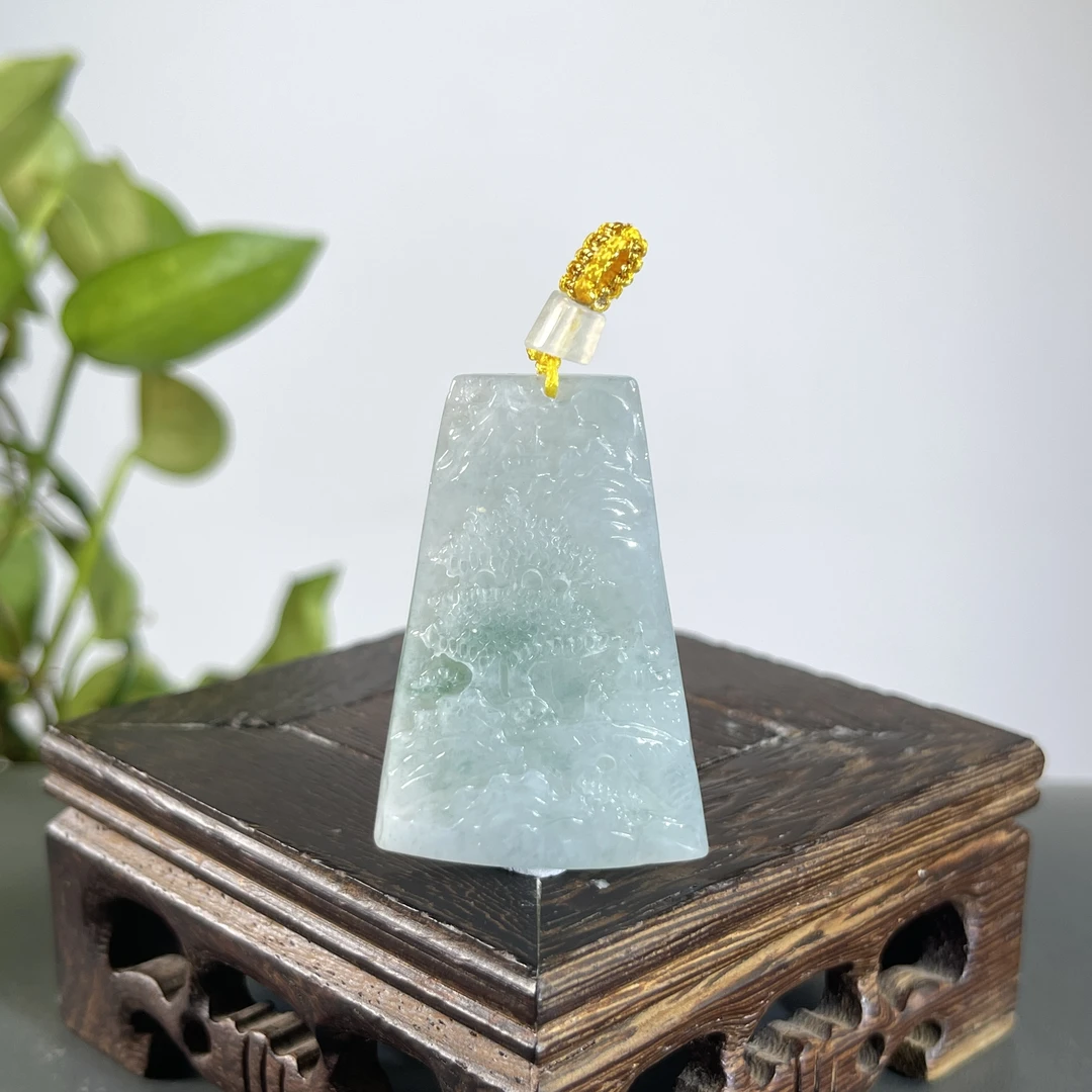 JTW13-62  天然翡翠缅甸A货 山水牌