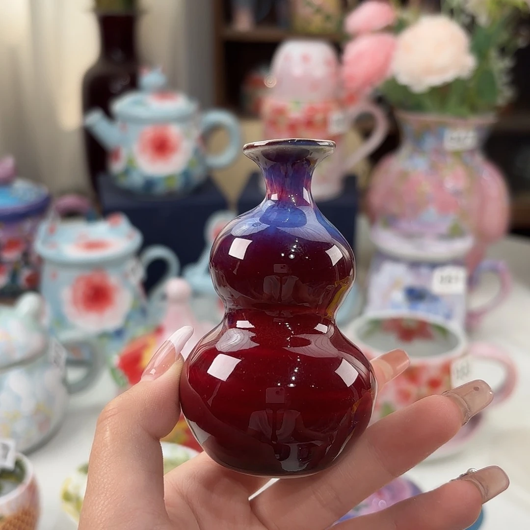 瓷片景德镇手绘高温釉下彩陶瓷茶具