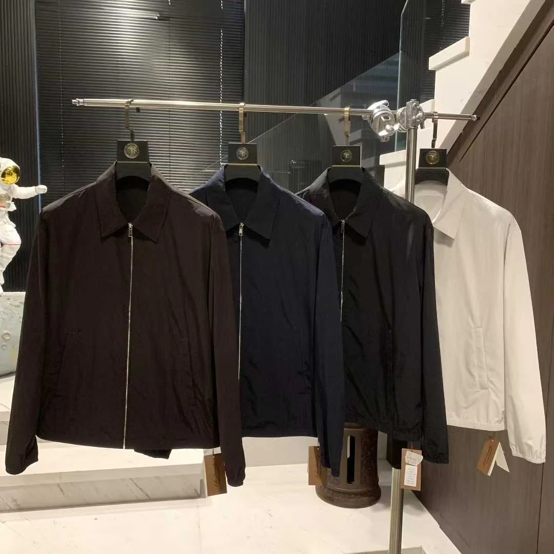 V162   新款男士高奢简约休闲方领夹克外套