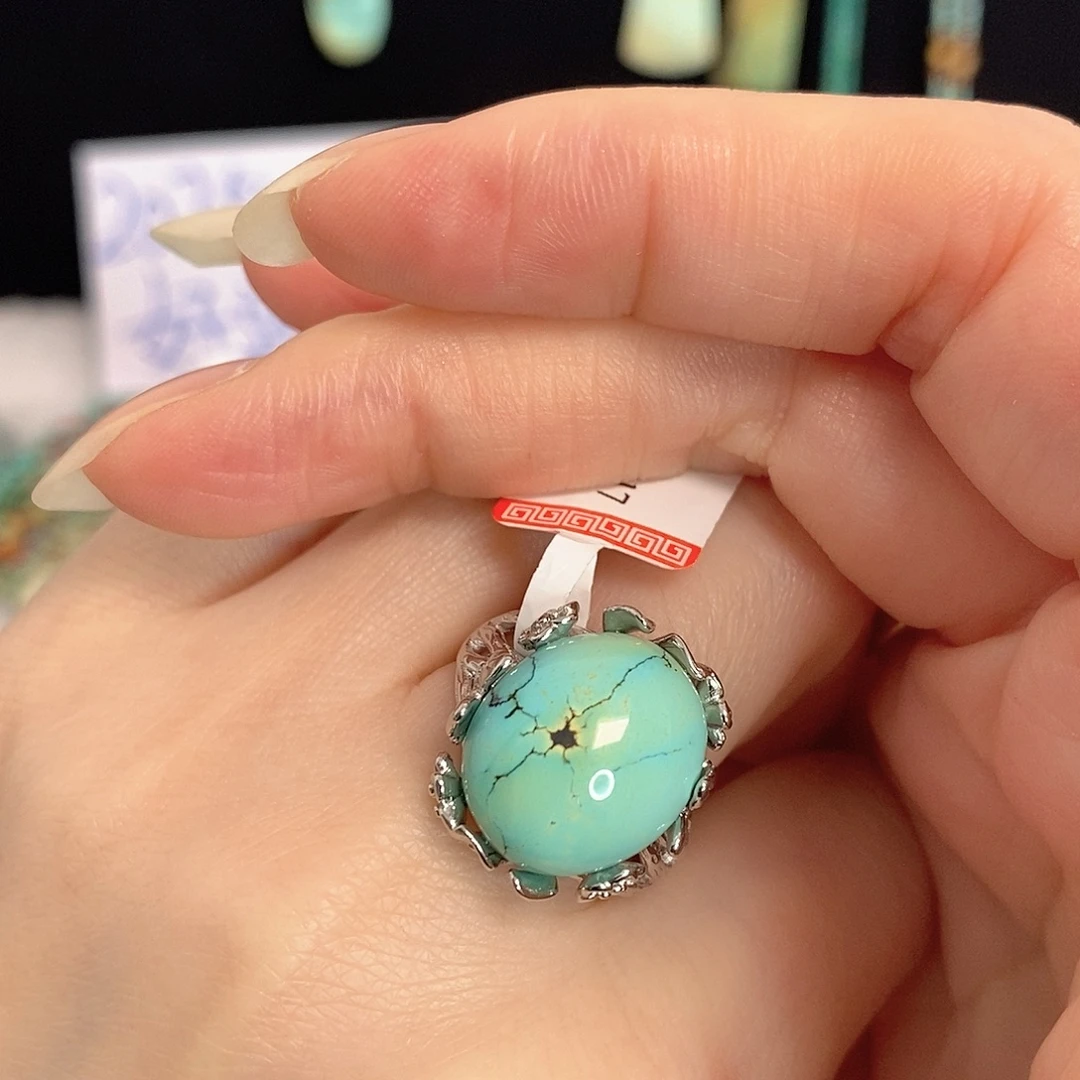 绿松石银S925镶嵌珠宝奇石