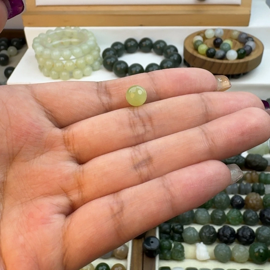 心***馨和田玉未镶嵌珠宝半成品和田玉黄口8-1