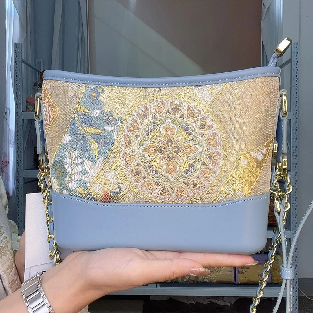 织物桑蚕丝非遗唐锦流浪包