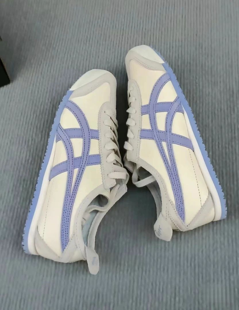 Onitsuka Tiger鬼塚虎MEXICO 66 男女同款米蓝运动休闲鞋官方正品