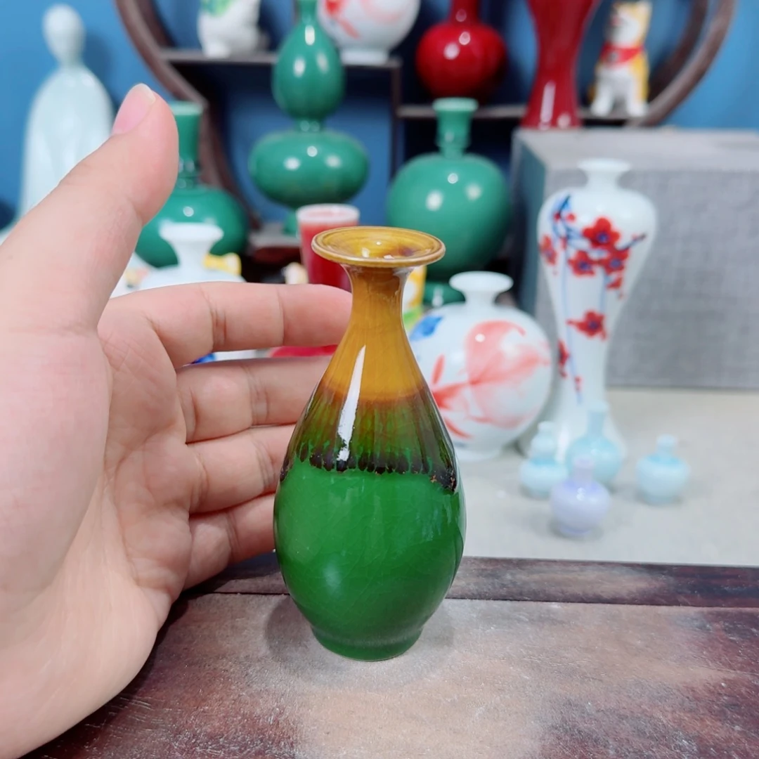 陶瓷手工小花器摆件