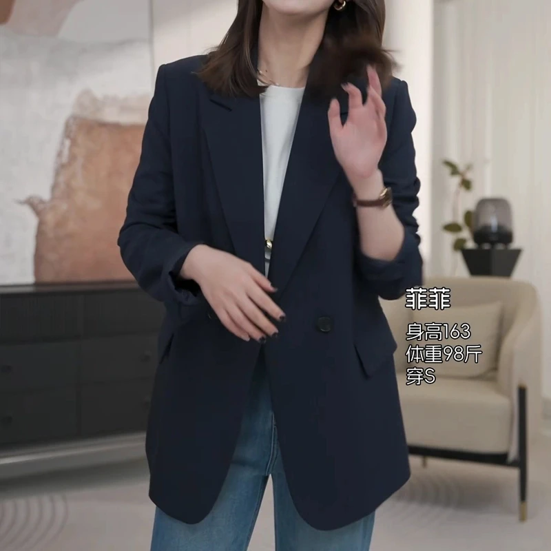 【独立西装】休闲西装外套高级感气质宽松收腰时尚通勤洋气小西服女