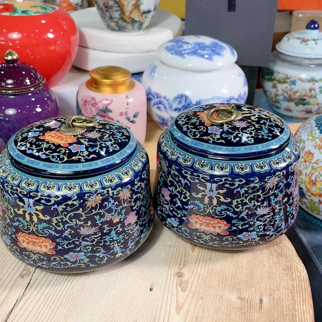【闪购商品】罐陶瓷茶叶罐密封罐