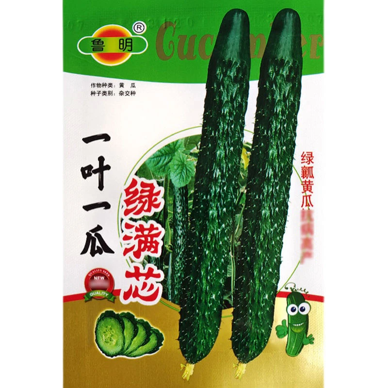 【厂家直销】黄瓜种子一叶一瓜绿满芯刺黄瓜种籽子抗病秋冬耐寒